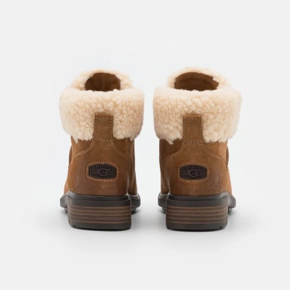 NWT UGG BOOTS - LACE UP - CHESTNUT - Picture 10 of 12